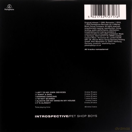 Pet Shop Boys: Introspective [CD]