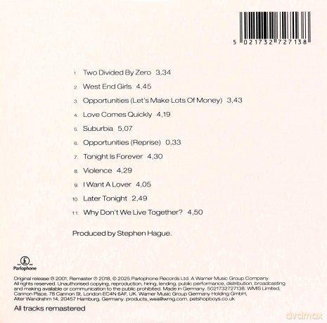 Pet Shop Boys: Please [CD]
