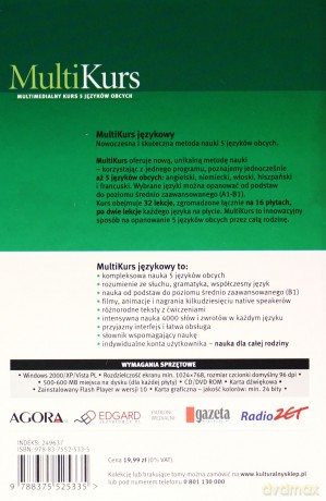 Multikurs. Multimedialny kurs 5 języków obcych. Tom 6 + CD/DVD [KSIĄŻKA]