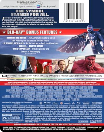 Captain America: Brave New World (Kapitan Ameryka: Nowy wspaniały świat) (steelbook) [Blu-Ray 4K]+[Blu-Ray]