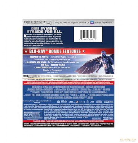 Captain America: Brave New World (Kapitan Ameryka: Nowy wspaniały świat) [Blu-Ray 4K]+[Blu-Ray]