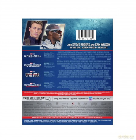 Captain America: Brave New World/ Civil War/ The Winter Soldier/ The First Avenger [4xBlu-Ray]