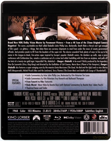 Danger: Diabolik [Blu-Ray 4K]+[Blu-Ray]