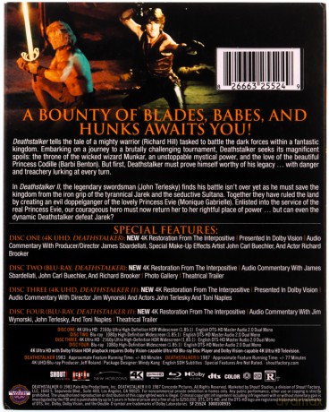 Deathstalker / Deathstalker II (Łowca śmierci+Łowca śmierci 2)[2xBlu-Ray 4K]+[2xBlu-Ray]