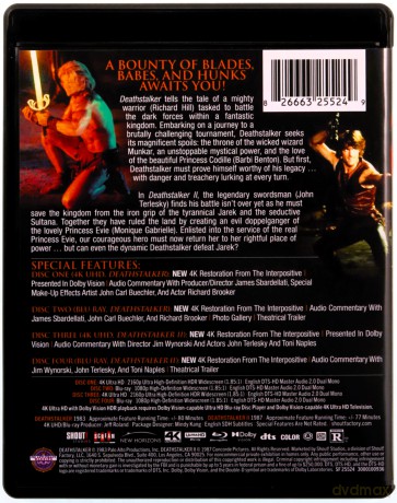 Deathstalker / Deathstalker II (Łowca śmierci+Łowca śmierci 2)[2xBlu-Ray 4K]+[2xBlu-Ray]