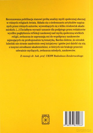 Myśl społeczna wielkich religii świata - Maria Marczewska-Rytko (red.), Edward Olszewski (red.) [KSIĄŻKA]