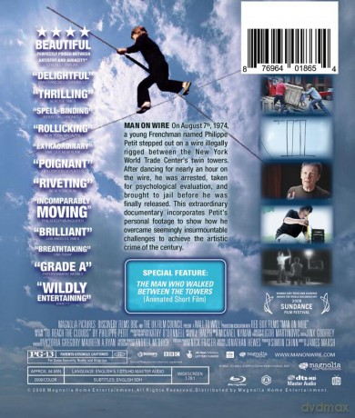 Man On Wire (Człowiek na linie) [Blu-Ray]