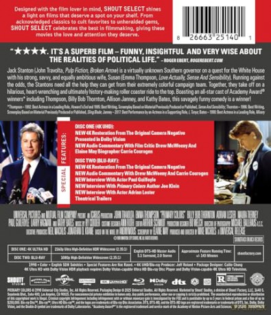 Primary Colors (Barwy kampanii) [Blu-Ray 4K]
