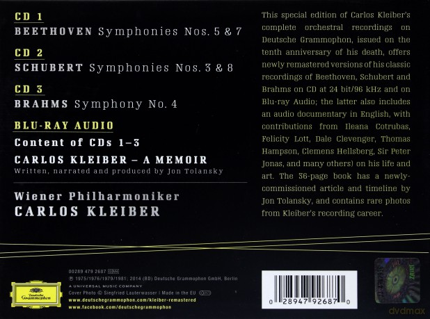 Carlos Kleiber: Complete Orchestral Recordings [3CD]+[Blu-Ray]