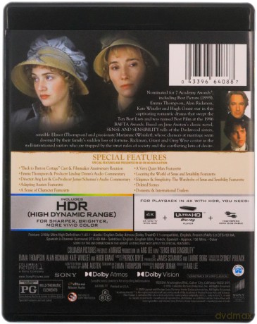 Sense and Sensibility (Rozważna i romantyczna) [Blu-Ray 4K]