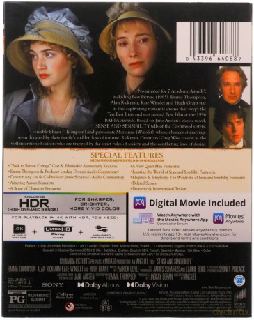 Sense and Sensibility (Rozważna i romantyczna) [Blu-Ray 4K]