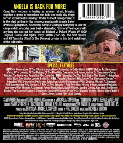 Sleepaway Camp III: Teenage Wasteland (Uspiony oboz 3: Nastoletnie odpady) [Blu-Ray 4K]