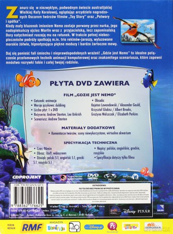 Gdzie jest Nemo (Disney) (booklet) [DVD]