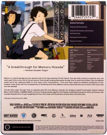 The Girl Who Leapt Through Time (O dziewczynie skaczącej przez czas) (steelbook) [Blu-Ray 4K]+[Blu-Ray]