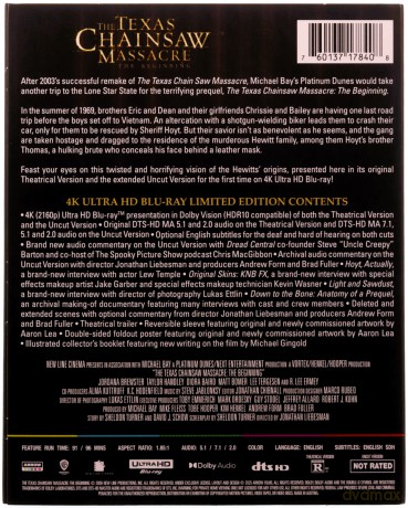 The Texas Chainsaw Massacre: The Beginning (Teksańska masakra piłą mechaniczną: Początek) [Blu-Ray 4K]