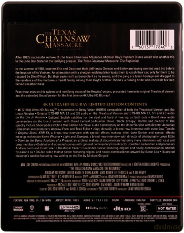 The Texas Chainsaw Massacre: The Beginning (Teksańska masakra piłą mechaniczną: Początek) [Blu-Ray 4K]