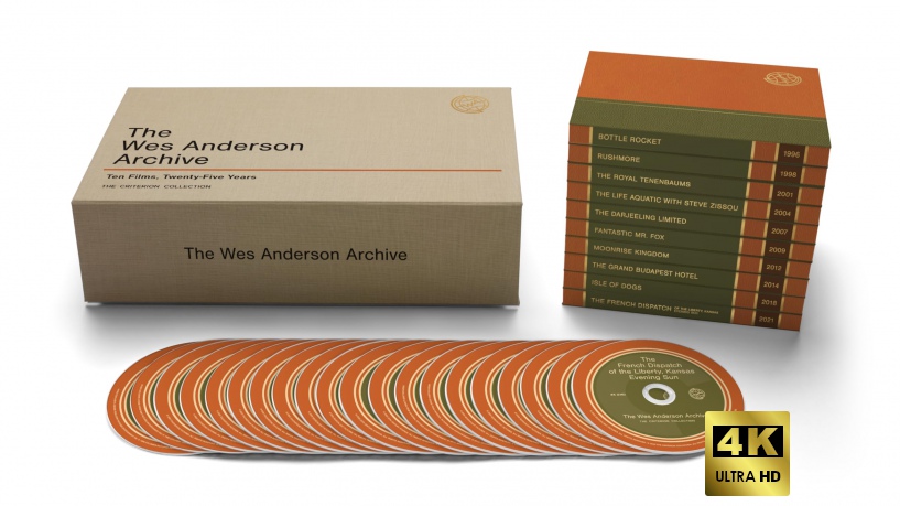 The Wes Anderson Archive: Ten Films, Twenty-Five Years [10xBlu-Ray 4K]
