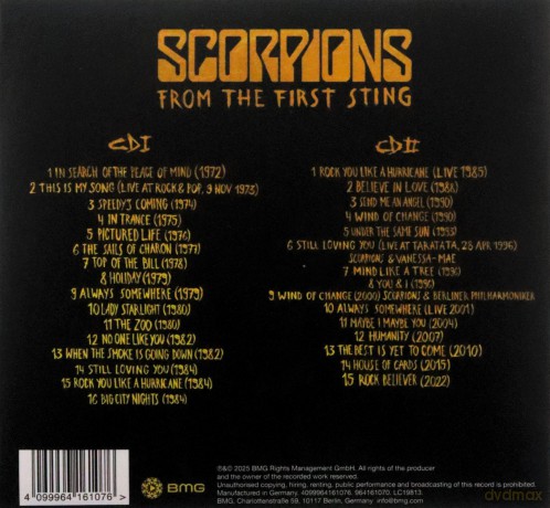 Scorpions: From The First Sting (digisleeve) [2CD]