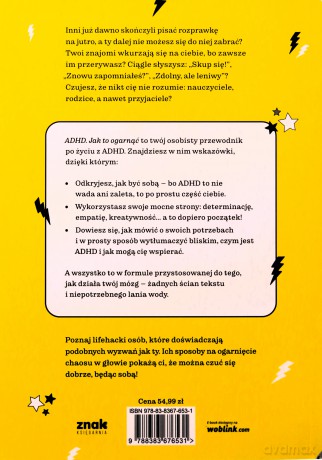 ADHD. Jak to ogarnąć. Sprawdzone lifehacki dla nastolatków - Soli Lazarus, Kara McHale [KSIĄŻKA]