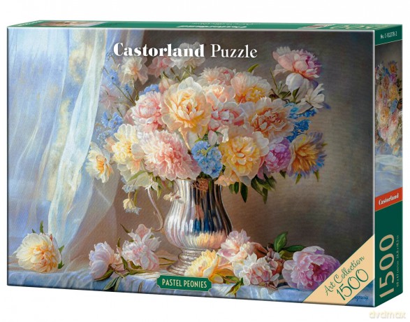 CASTORLAND 1500 el. Pastel Peonies C-152278-2 [PUZZLE]