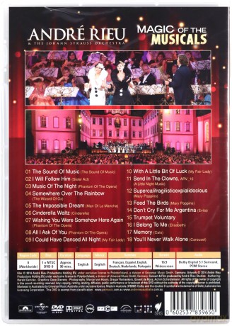 Andre Rieu: Magic Of The Musicals [DVD]