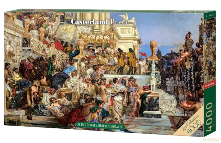 CASTORLAND 4000 el. Nero's Torches Henryk Siemiradzki C-400423-2 [PUZZLE]
