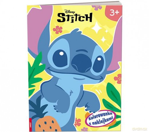 Disney Stich Kolorowanka z naklejkami NA-9141 [KSIĄŻKA]