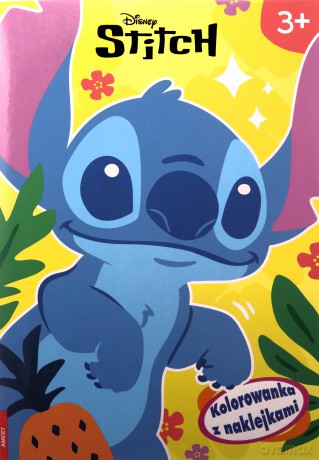 Disney Stich Kolorowanka z naklejkami NA-9141 [KSIĄŻKA]