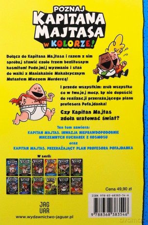 Dwie historie pełne Majtasowej mocy w kolorze! Kapitan Majtas (Tomy 3 i 4) - Dav Pilkey [KSIĄŻKA]