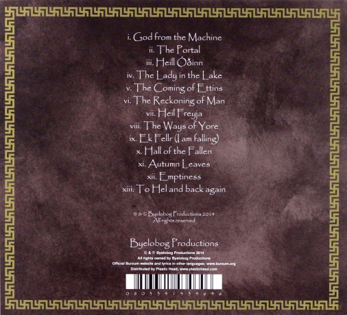 Burzum: The Ways Of Yore Limited Edition (digipack) [CD]
