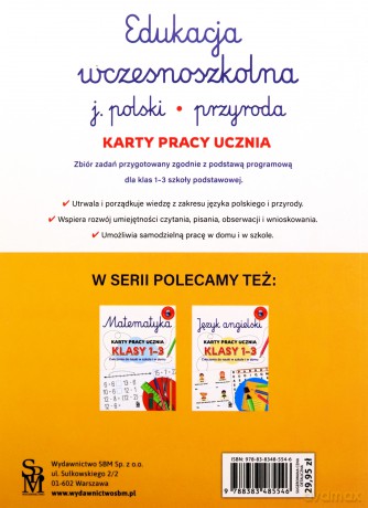 Edukacja wczesnoszkolna. Język polski. Przyroda. Karty pracy ucznia, klasy 1-3. Ćwiczenia do nauki w szkole i domu - Lucyna Kasjanowicz [KSIĄŻKA]