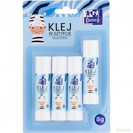 Klej w sztyfcie Oxford Kids 8g 4 sztuki blister
