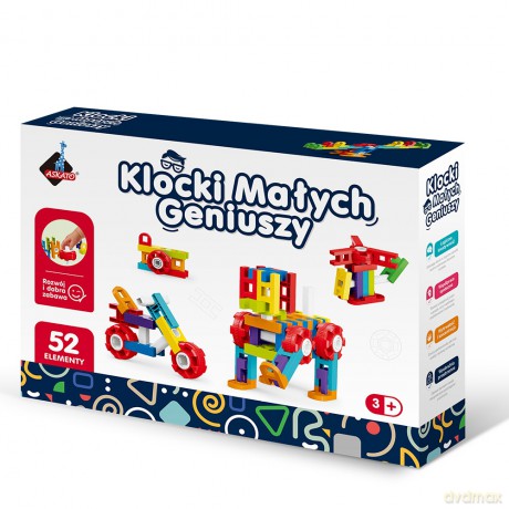 Klocki małych geniuszy Drabinki 52 elementy [KLOCKI]