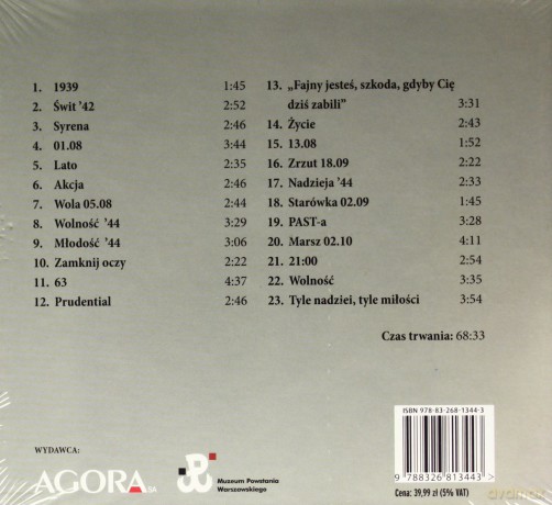 Powstanie Warszawskie soundtrack [CD]+[Książka]