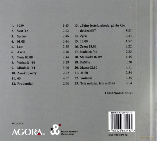 Powstanie Warszawskie soundtrack [CD]+[Książka]