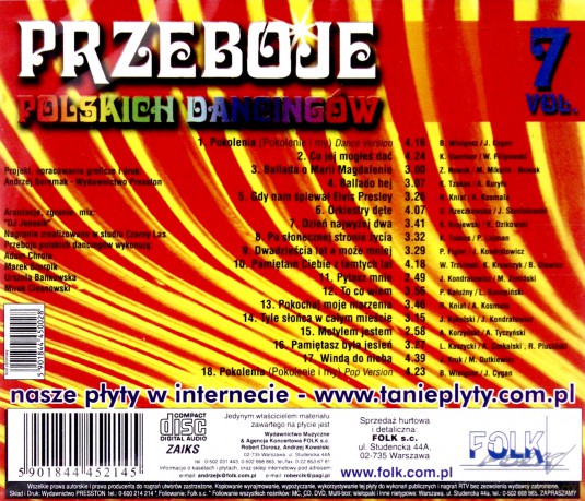 Przeboje Polskich Dancingów Vol. 7-9 Pakiet [3CD]