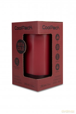Kubek termiczny 350ml Coolpack Coffee Mug Tom Burgundy