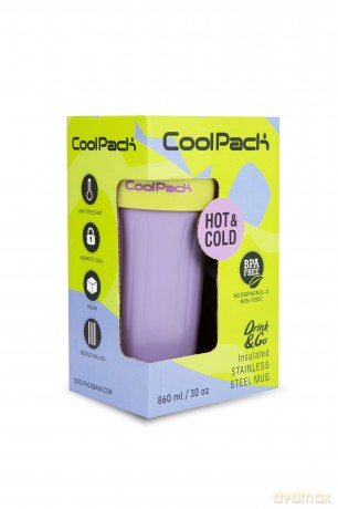 Kubek termiczny 860ml Coolpack Coffee Mug Jumbo Lila Lemon