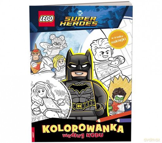 LEGO DC Comics Kolorowanka według kodu KKO-6450 [KSIĄŻKA]