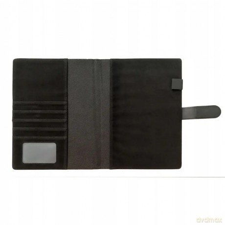 Notes A4 Genua premium magnetyczny kratka czarny NP-16GNZ