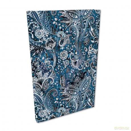 Notes A5 kratka Soft Touch Ornament Blue