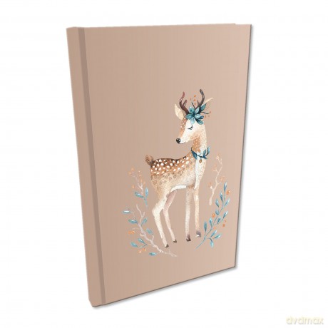 Notes A5 kratka Soft Touch Woodland Jelonek