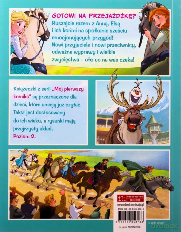 Opowieści z siodła. Disney Kraina Lodu. Mój pierwszy komiks. Poziom 2 - Harriet Webster, Katarzyna Łączyńska [KSIĄŻKA]