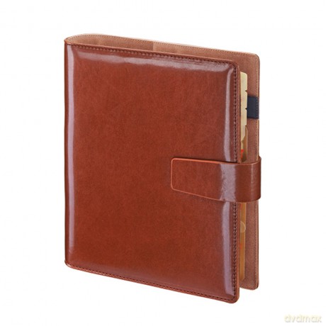 Organizer 2026 Cambridge premium brązowy 17,5x23,5cm [KALENDARZ]