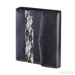 Organizer 2026 Madryt premium trójdzielny koronka czarny 17,5x23,5cm ORP-08MAL [KALENDARZ]