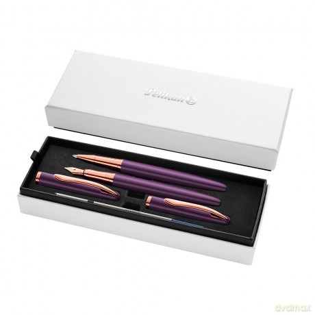 Pióro wieczne Pelikan +pióro kulkowe Jazz Noble Elegance Viola