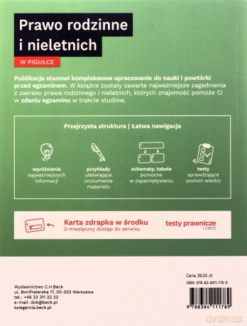 Prawo rodzinne i nieletnich w pigułce + testy online wyd. 4 [KSIĄŻKA]