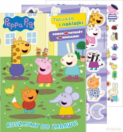 Ruszajmy do zabawy! Świnka Peppa. Tatuaże i naklejki [KSIĄŻKA]