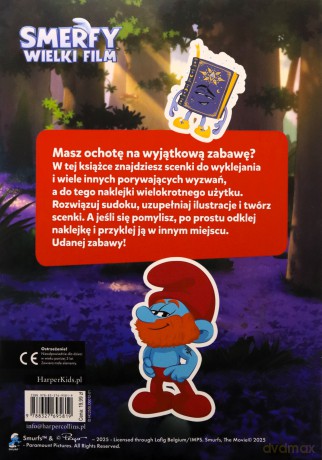 Smerfy. Wielki Film. Książka do wyklejania [KSIĄŻKA]