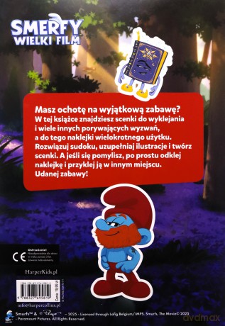 Smerfy. Wielki Film. Książka do wyklejania [KSIĄŻKA]